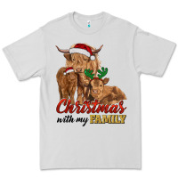 Dove Grey Cow and Calves Christmas with My Family Premium Tee - RanaPortraitStore