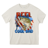 Cream reel cool dad Heavy Core Tee - MaliasSmallBusiness