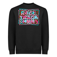 Black race track mom Heavyweight Sweatshirt - AdoDesignShop