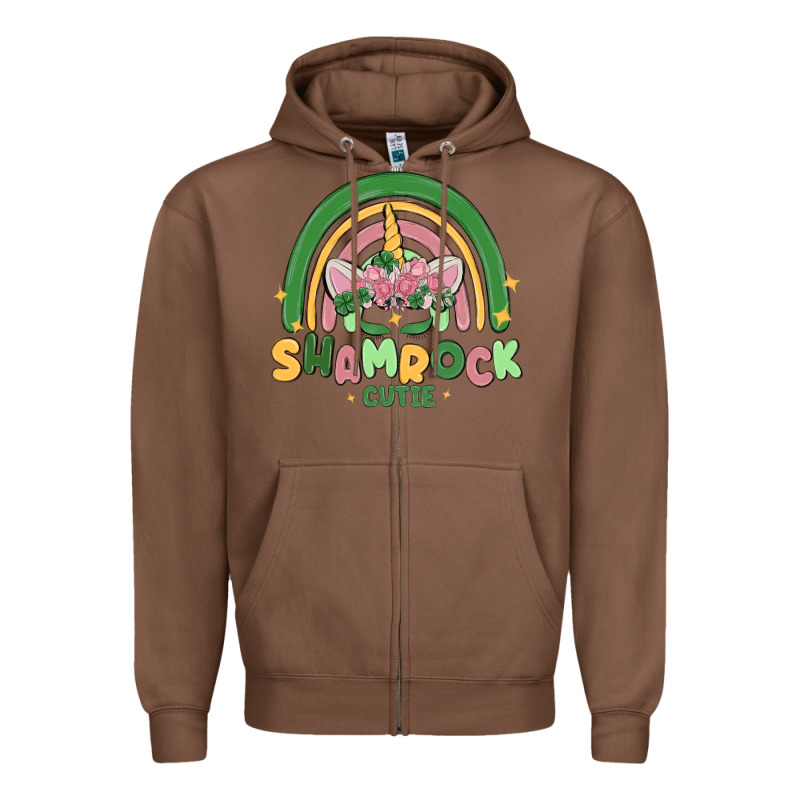 Shamrock Cutie Zipper Hoodie by MaliasSmallBusiness | Teevron