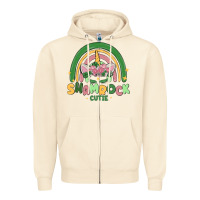 Sandshell shamrock cutie Zipper Hoodie - MaliasSmallBusiness