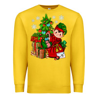 Lemon Santa's Elf Christmas Premium Sweatshirt - BundleAndBundleShop