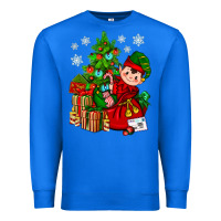 True Royal Santa's Elf Christmas Premium Sweatshirt - BundleAndBundleShop