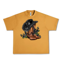 Peanut Butter black cowgirl  and roses Urban Heavy Tee - AdoDesignShop
