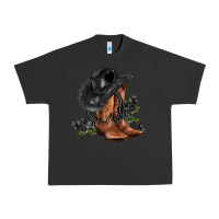 Pigment Black black cowgirl  and roses Urban Heavy Tee - AdoDesignShop