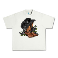 Pistachio black cowgirl  and roses Urban Heavy Tee - AdoDesignShop