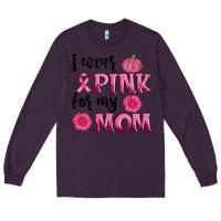 Plum i wear pink for my mom sunlower and pumpkin Long Sleeve Tee - AdoDesignShop