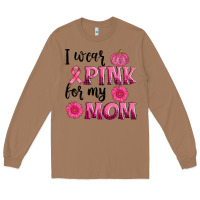 Toasted Coconut i wear pink for my mom sunlower and pumpkin Long Sleeve Tee - AdoDesignShop