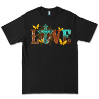 Black love with cross Premium Tee - texasbilliewilder