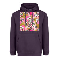 Plum christmas cake and pink mug seamless pattern bbs Heavyweight Hoodie - BundleAndBundleShop