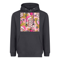 Smoke christmas cake and pink mug seamless pattern bbs Heavyweight Hoodie - BundleAndBundleShop