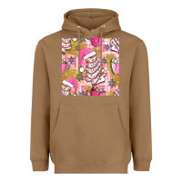 Toasted Coconut christmas cake and pink mug seamless pattern bbs Heavyweight Hoodie - BundleAndBundleShop