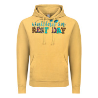 Vintage Mustard waiting on rest day Vintage Hoodie - HRA Design Shop