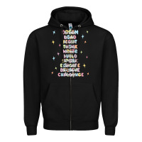 Black jesus names believe Zipper Hoodie - MaliasSmallBusiness