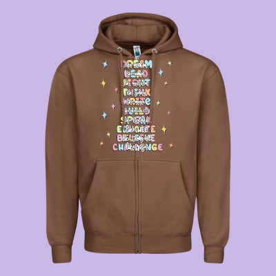 Jesus Names Believe Zipper Hoodie Designed By Maliassmallbusiness