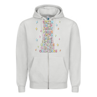Dove Grey jesus names believe Zipper Hoodie - MaliasSmallBusiness