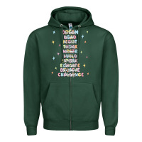 Sports Green jesus names believe Zipper Hoodie - MaliasSmallBusiness
