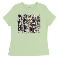 Matcha cowhide brushstroke Ladies Tee - AdoDesignShop