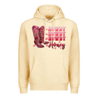 Pina Colada howdy howdy howdy honey with cowgirl boots Premium Hoodie - RanaPortraitStore