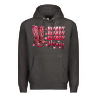 Smoke howdy howdy howdy honey with cowgirl boots Premium Hoodie - RanaPortraitStore