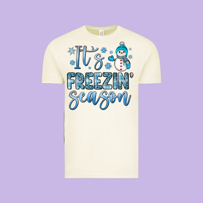 It S Freezin Season Vintage Tee Designed By Jahusdesignshop