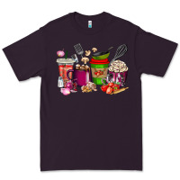 Plum lunch lady coffee cups Premium Tee - texasbilliewilder