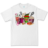 White lunch lady coffee cups Premium Tee - texasbilliewilder