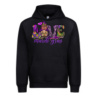 Black Love Mardi Gras with gnome Urban Hoodie - HowdyJamesFarm