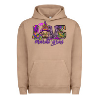 Pigment Burro Love Mardi Gras with gnome Urban Hoodie - HowdyJamesFarm