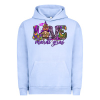 Pigment Grape Ice Love Mardi Gras with gnome Urban Hoodie - HowdyJamesFarm