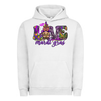 Pigment Lunar Rock Love Mardi Gras with gnome Urban Hoodie - HowdyJamesFarm