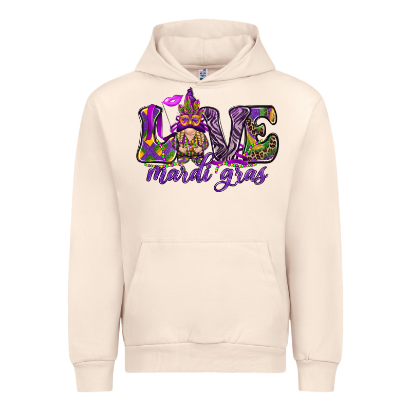 Love Mardi Gras With Gnome Urban Hoodie by HowdyJamesFarm | Teevron