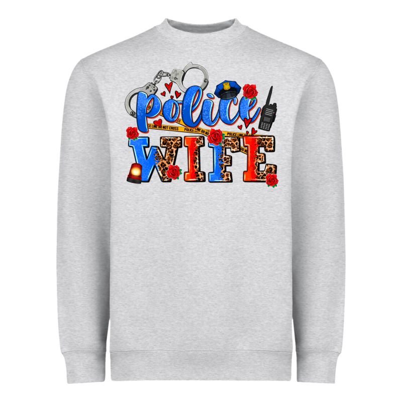 Police Wife Heavyweight Sweatshirt by AdoDesignShop | Teevron