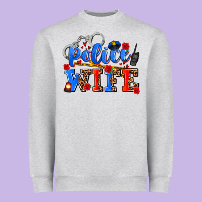 Police Wife Heavyweight Sweatshirt Designed By Adodesignshop