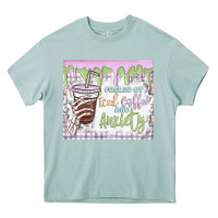 Arona fueled by iced coffee and anxiety Heavy Core Tee - MaliasSmallBusiness