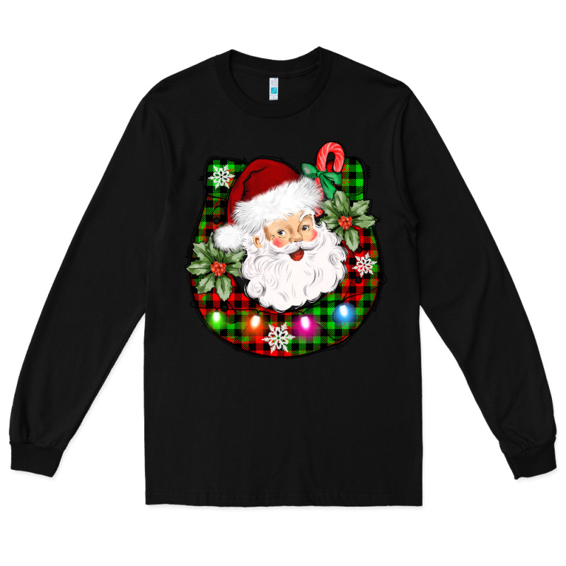 Horseshoe Santa Long Sleeve Tee by AdoDesignShop | Teevron