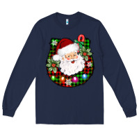Navy horseshoe santa Long Sleeve Tee - AdoDesignShop