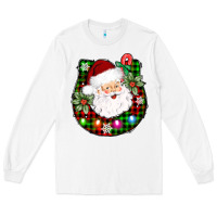 White horseshoe santa Long Sleeve Tee - AdoDesignShop