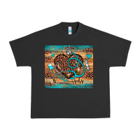 Pigment Black nurse leopard heart Urban Heavy Tee - JahusDesignShop
