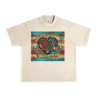 Sandshell nurse leopard heart Urban Heavy Tee - JahusDesignShop