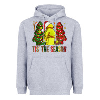 Heather Grey tis' the season softball christmas cakes bbs Heavyweight Hoodie - BundleAndBundleShop