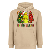 Mushroom tis' the season softball christmas cakes bbs Heavyweight Hoodie - BundleAndBundleShop