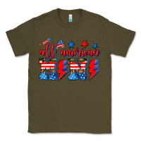 Army Green all american mimi Classic Tee - AdoDesignShop