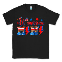 Black all american mimi Classic Tee - AdoDesignShop