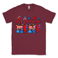 Burgundy all american mimi Classic Tee - AdoDesignShop