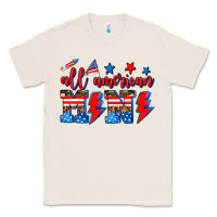 Natural all american mimi Classic Tee - AdoDesignShop