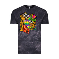 Cloud Black mississippi map mardi gras Vintage Tee - AdoDesignShop