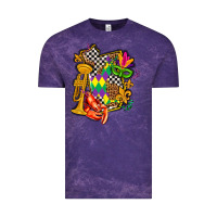 Cloud Purple mississippi map mardi gras Vintage Tee - AdoDesignShop
