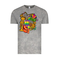 Cloud Rock mississippi map mardi gras Vintage Tee - AdoDesignShop