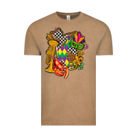 Vintage Coffee mississippi map mardi gras Vintage Tee - AdoDesignShop